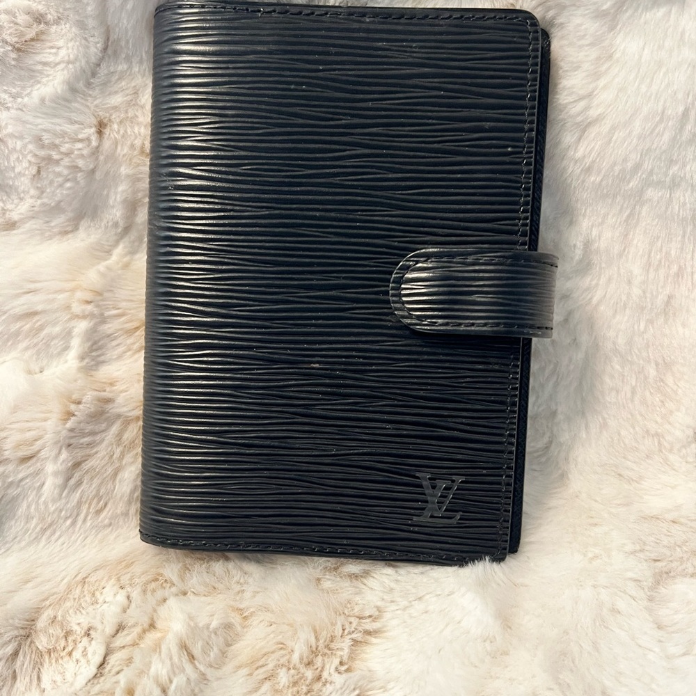 Louis Vuitton Black Epi Leather Agenda